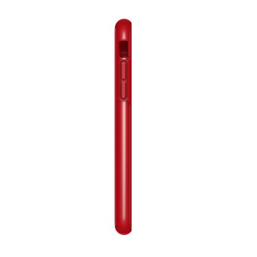 Speck iPhone XS/X Presidio Show 透明背蓋防撞保護殼 - 心動紅