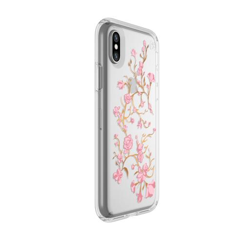 Speck iPhone XS/X Presidio Clear Print Glodenblossoms