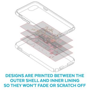 Speck iPhone XS/X Presidio Clear Print 透明內嵌式印花防撞保護殼 - 金花