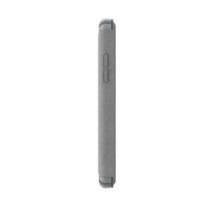Speck iPhone XS/X Presidio Folio 針織紋翻蓋防撞保護套 - 海豚灰色