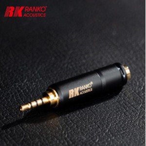 Ranko Acoustics RCP-225 3.5mm (F) to 2.5mm (M) oxygen-free brass plated with 24K gold