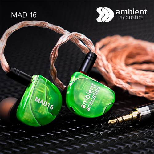 Ambient Acoustics MAD16 十六动铁专业监听耳机