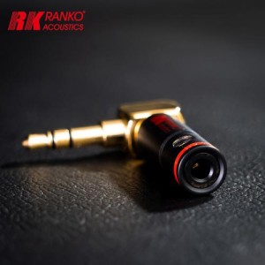 Ranko Acoustics REP-300L 3.5mm L DIY plug 24K gold plated