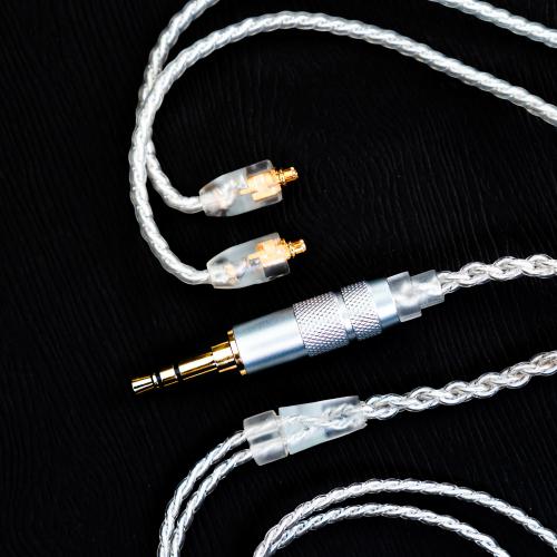 Flicker Ear Silver Plated OCC Cable MMCX 3.5mm