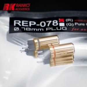 Ranko Acoustics REP-078(R) 0.78 2pin DIY Pin 24K Gold Plated and Rhodium Plated