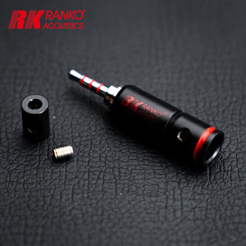 Ranko Acoustics REP-1050 2.5mm DIY plug rhodium-plated copper